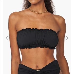 WEWOREWHAT SCRUNCHIE BANDEAU BIKINI TOP (Brand new)